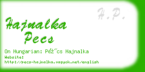 hajnalka pecs business card